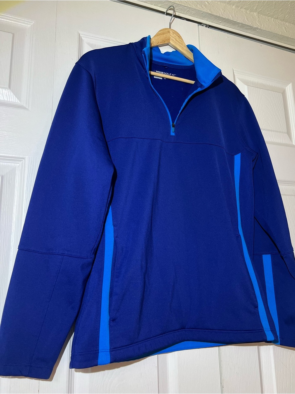 Nike Golf Blue Therma-FIT Quarter-Zip Pullover